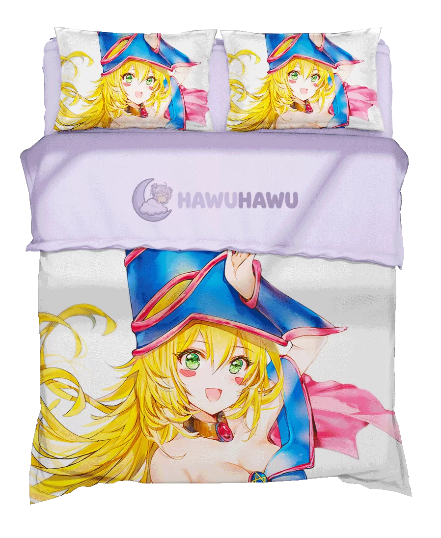 Dark Magician Girl aus Yu-Gi-Oh! Bettwäsche 4-tlg. HD-Druck - HaWuHaWu