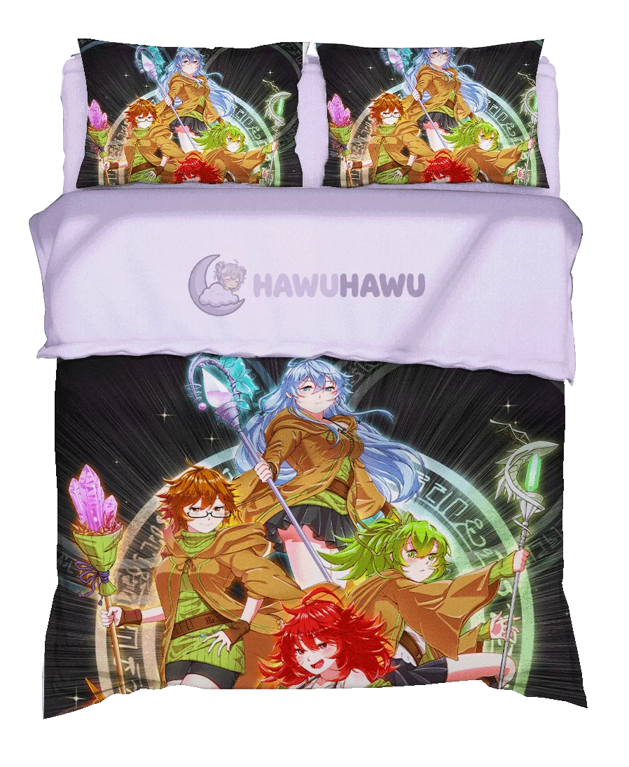 Eria &Aussa &Wynn&Hiita aus Yu-Gi-Oh! Bettwäsche 3-tlg. HD-Druck - HaWuHaWu