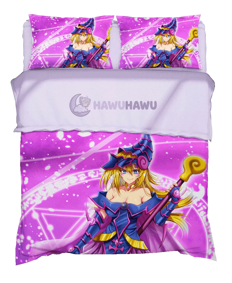 Dark Magician Girl aus Yu-Gi-Oh! Bettwäsche 4-teilig HD-Druck - HaWuHaWu