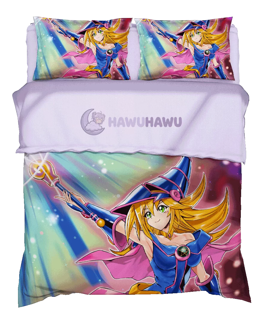 Dark Magician Girl aus Yu-Gi-Oh! Bettwäsche 4-tlg. HD-Druck - HaWuHaWu
