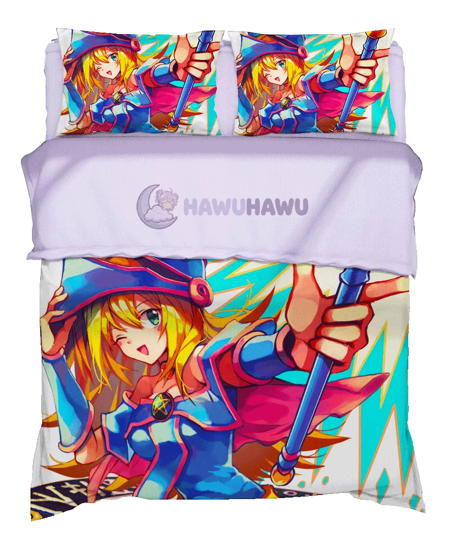 Dark Magician Girl aus Yu-Gi-Oh! Bettwäsche 4-teilig HD-Druck - HaWuHaWu