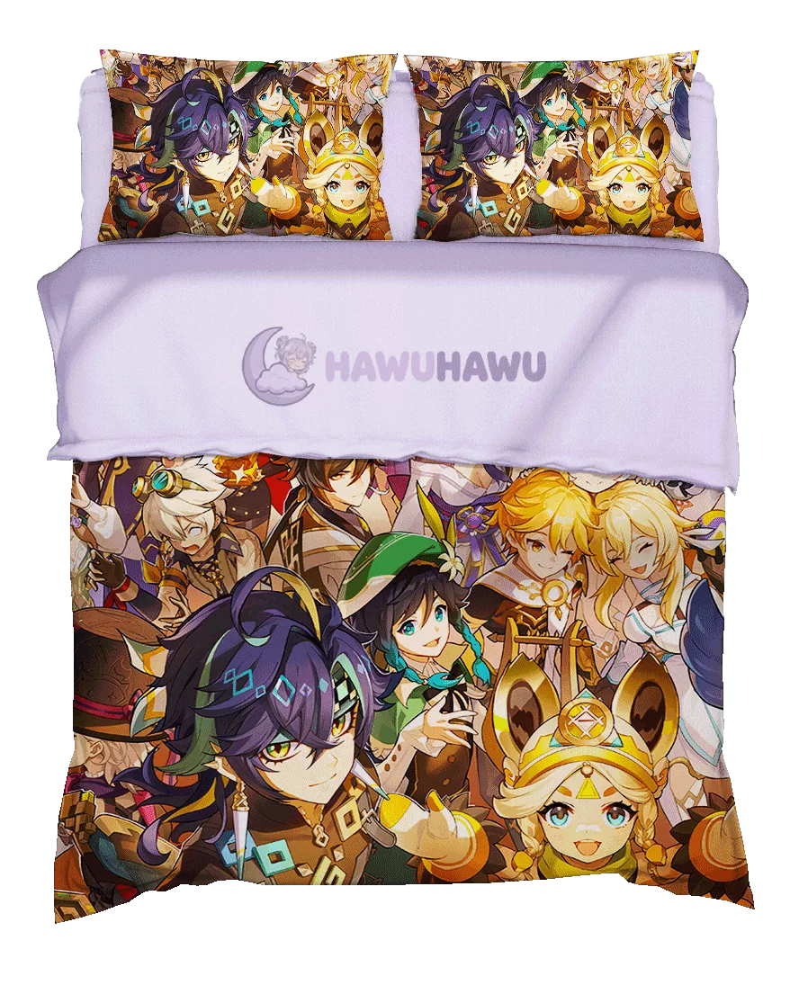 Sethos Genshin Impact Bettwäsche Set 4-teilig HD Print - HaWuHaWu