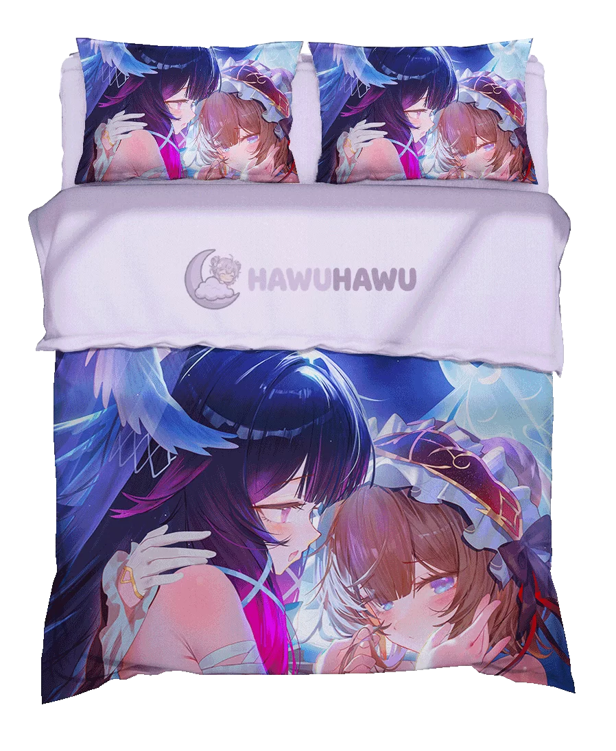 Columbina Genshin Impact Bettwäsche Set 4-teilig HD Print - HaWuHaWu