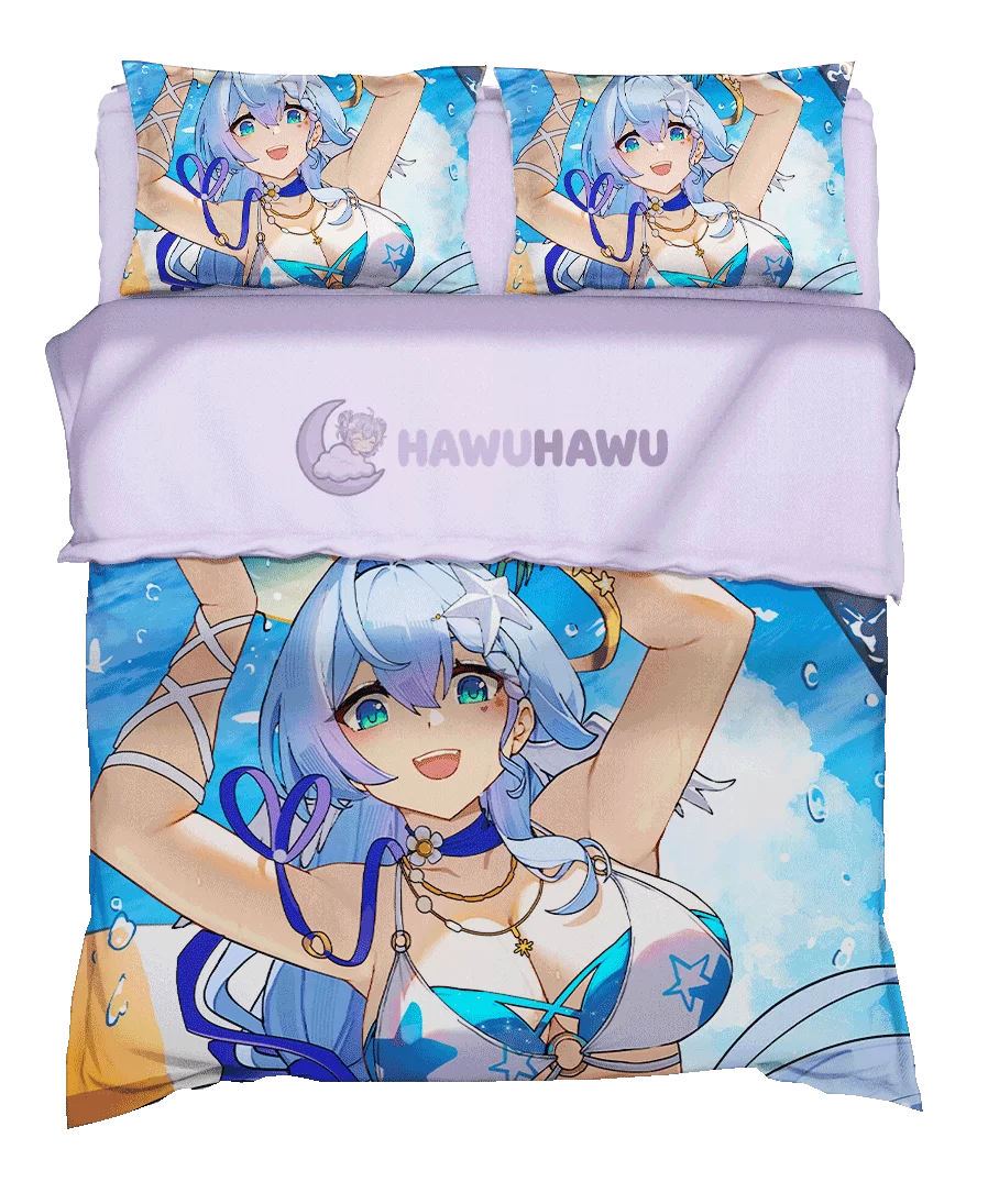 Robin Genshin Impact Bettwäsche Set 4-teilig HD Print - HaWuHaWu