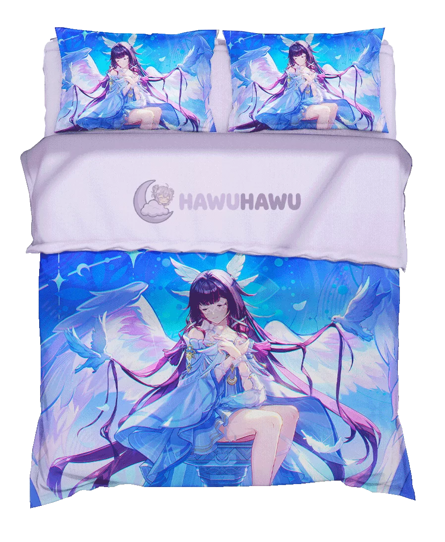 Columbina Genshin Impact Bettwäsche Set 4-teilig HD Print - HaWuHaWu