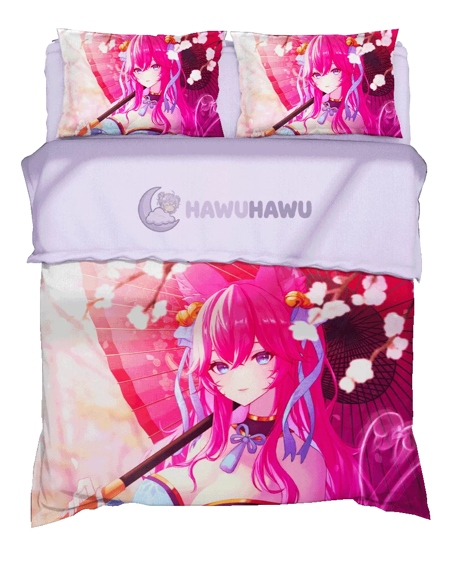 Ahri League of Legends Bettwäsche Set 4-teilig HD Print - HaWuHaWu