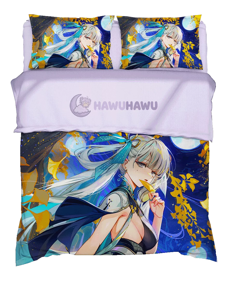 Jinhsi Wuthering Waves Bettwäsche Set 4-teilig HD Print - HaWuHaWu