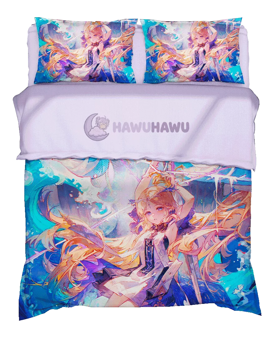Cartethyia Wuthering Waves Bettwäsche Set 4-teilig HD Print - HaWuHaWu