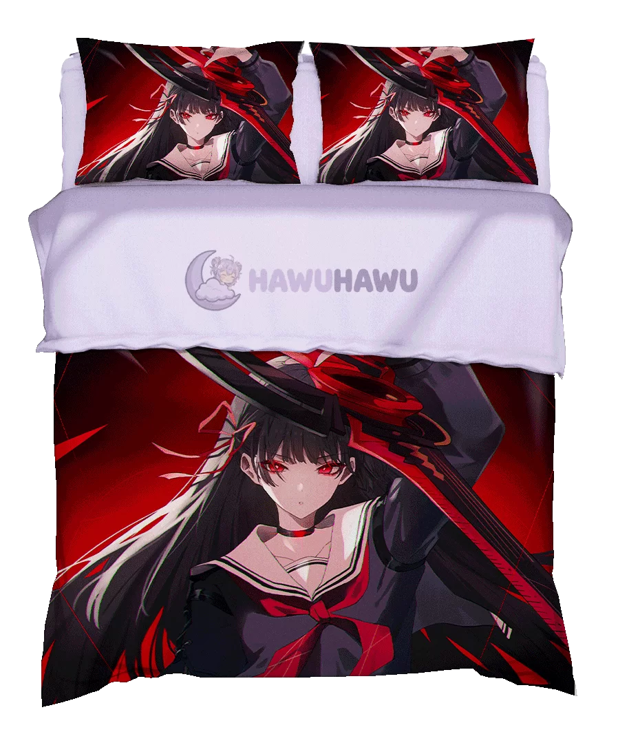 Chisa Wuthering Waves Bettwäsche Set 4-teilig HD Print - HaWuHaWu