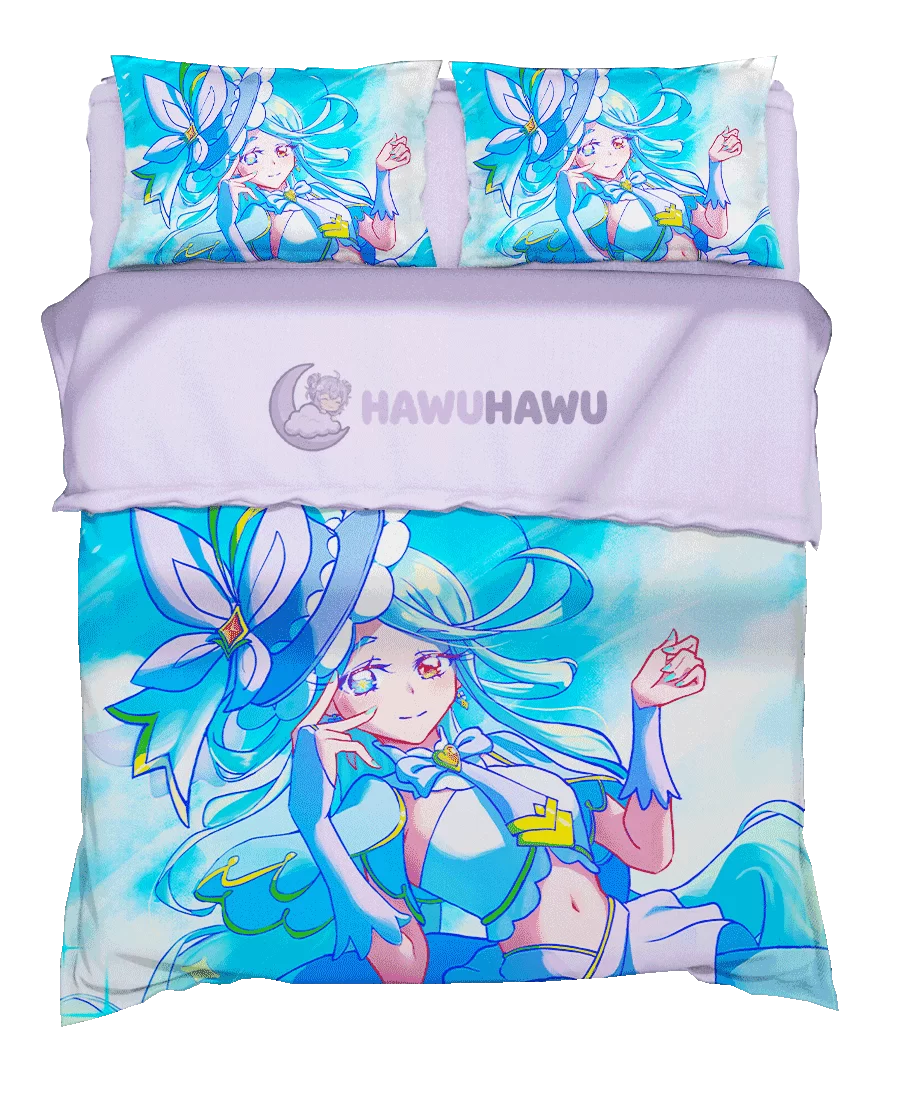 Cure Eclair Star Detective Precure! Bettwäsche Set 4-teilig HD Print - HaWuHaWu