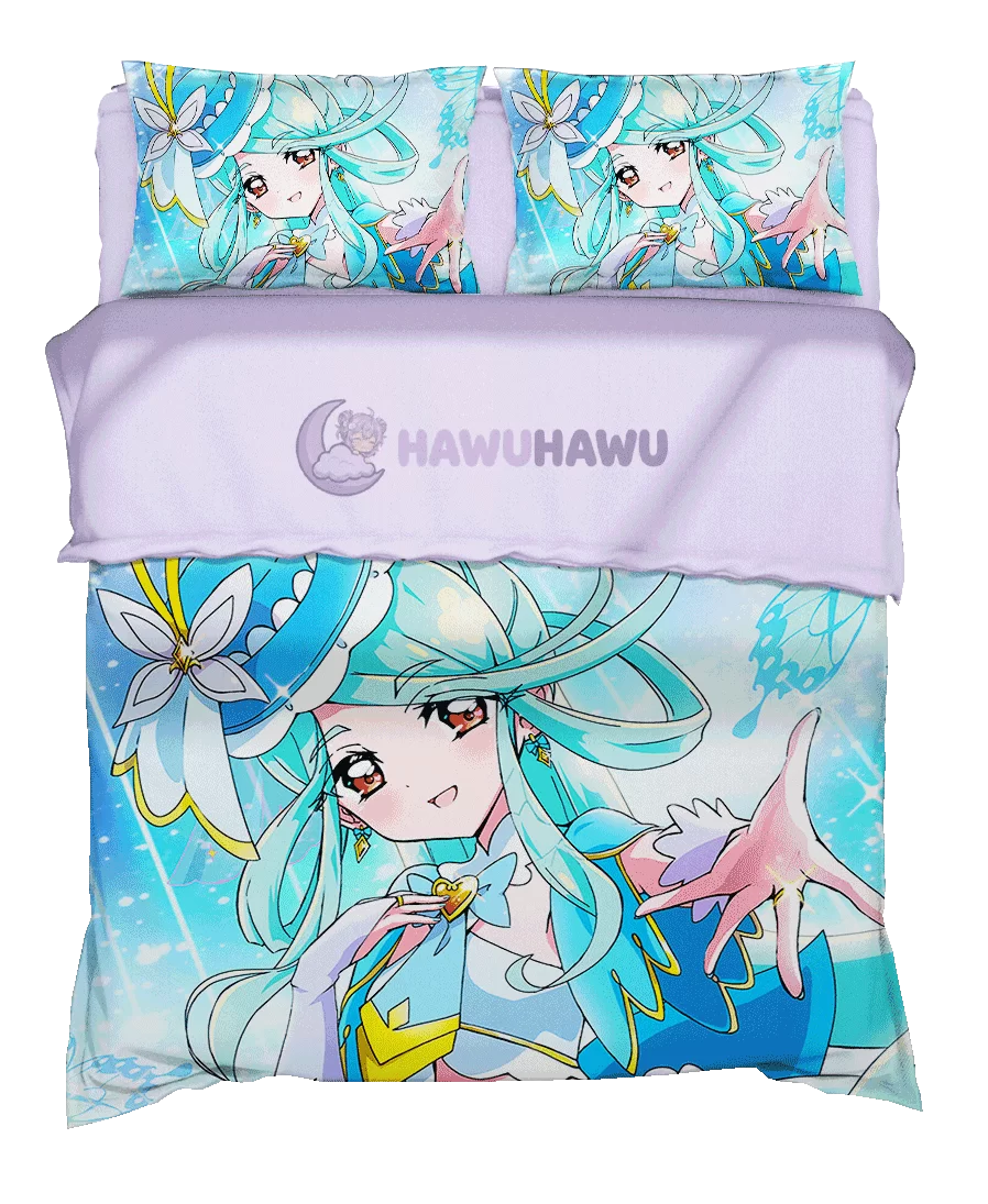 Cure Eclair Star Detective Precure! Bettwäsche Set 4-teilig HD Print - HaWuHaWu
