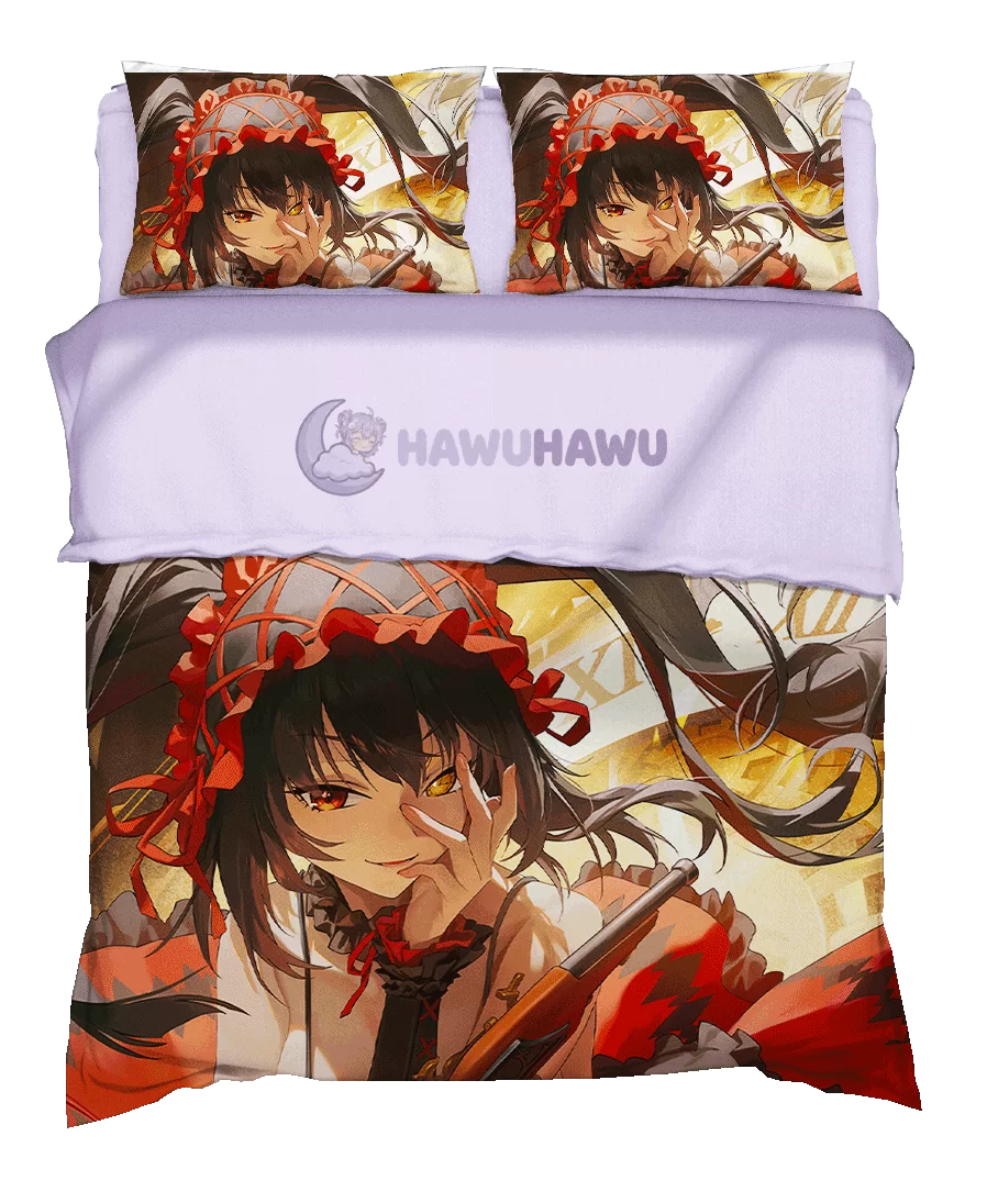 Kurumi Tokisaki Date A Live Bettwäsche Set 4-teilig HD Print - HaWuHaWu