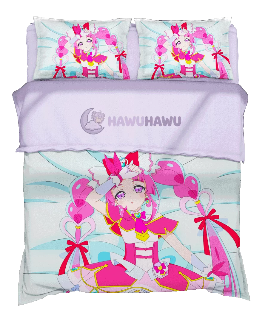 Cure Mystique Star Detective Precure! Bettwäsche Set 4-teilig HD Print - HaWuHaWu